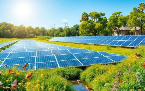 How do solar farms contribute to biodiversity and ecosystem health