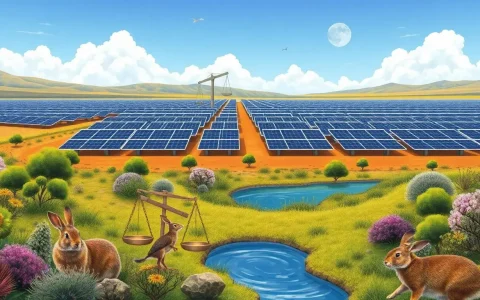 Are there any negative impacts of solar farms on local ecosystems