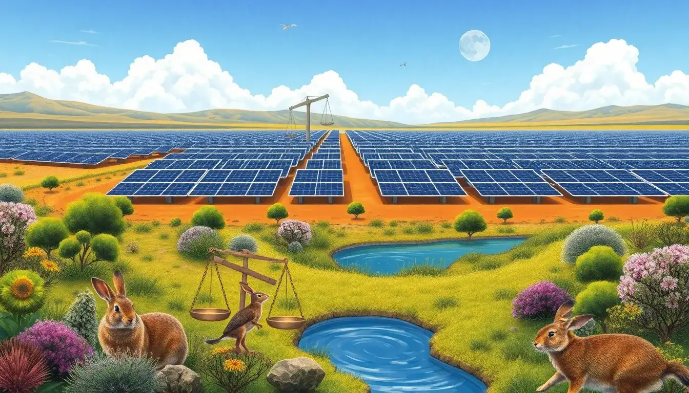Are there any negative impacts of solar farms on local ecosystems