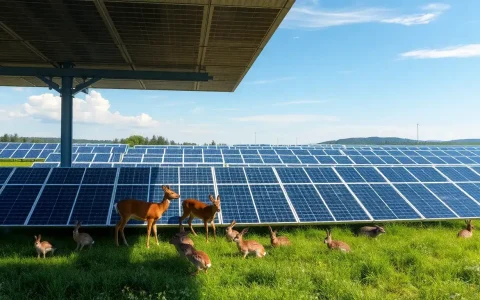 Can you provide examples of successful wildlife conservation efforts in solar projects