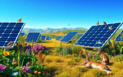 How do solar farms impact local wildlife populations