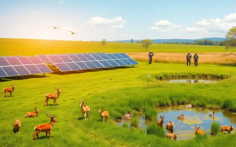 Can you provide more examples of successful wildlife conservation in solar projects