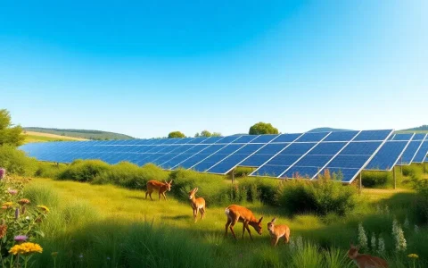 How do wildlife-friendly solar energy projects ensure minimal habitat disruption