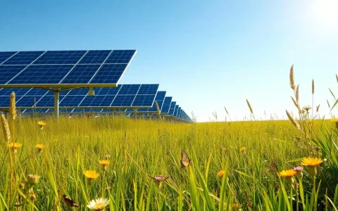 How do raised solar panels benefit native grasses and plants