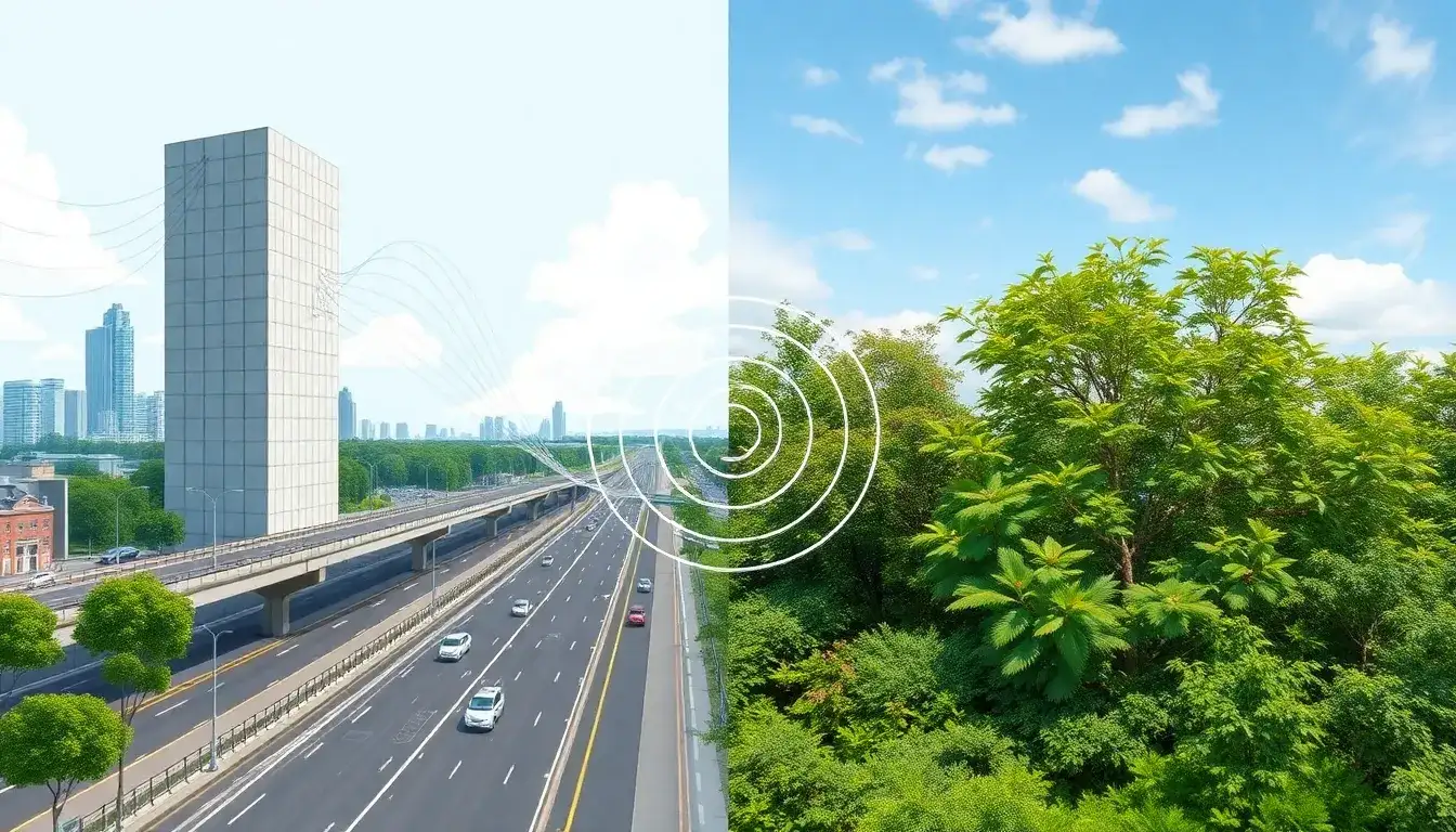 How do vegetative barriers compare to traditional noise barriers in terms of effectiveness