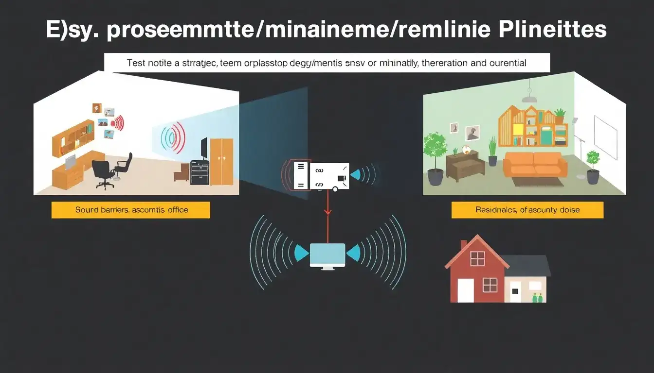 What are the best practices for strategic equipment placement to minimize noise