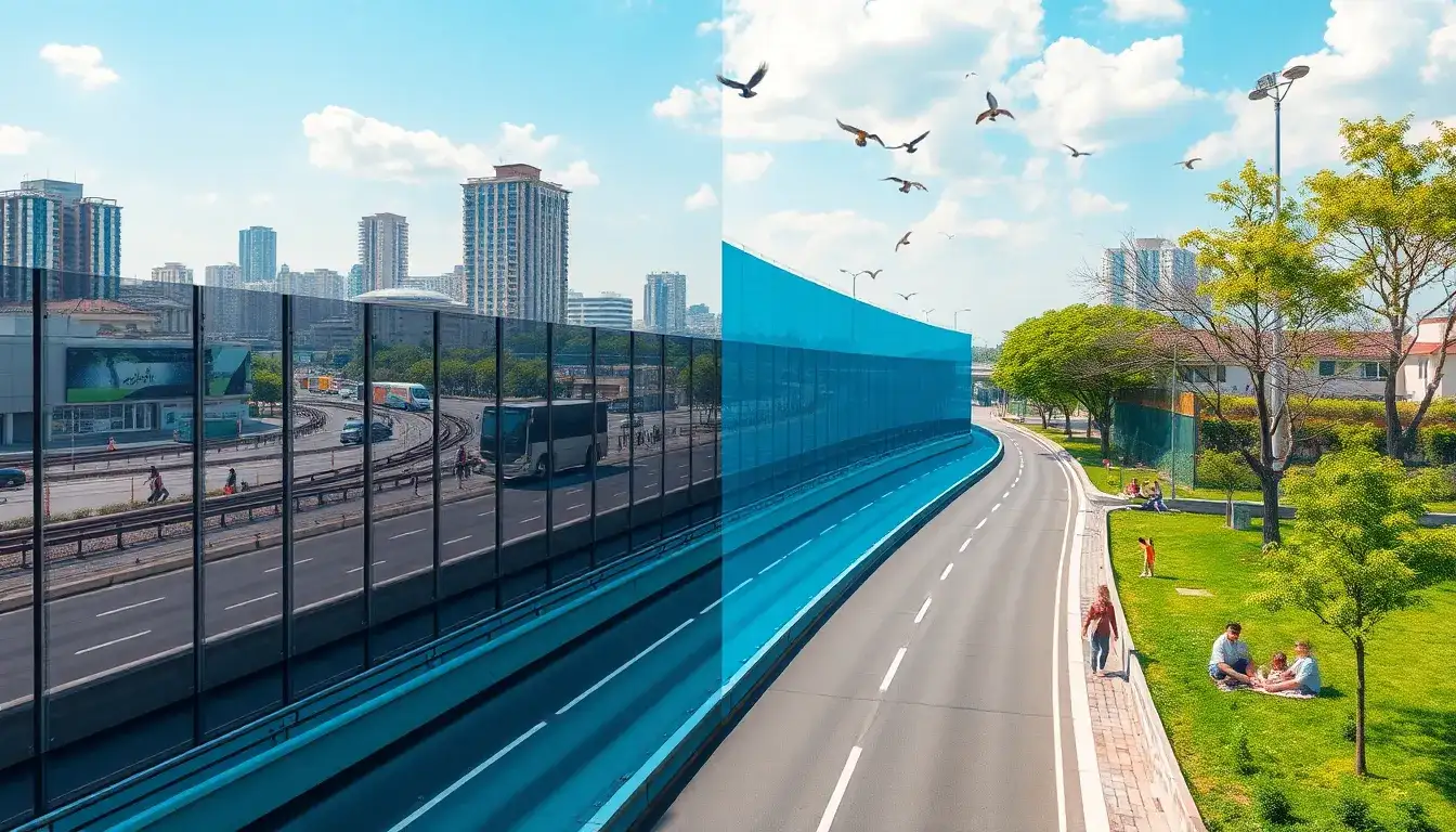 How can I effectively use acoustic barriers to reduce noise