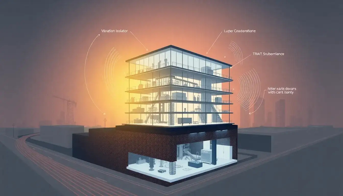 How does vibration isolation help in minimizing noise