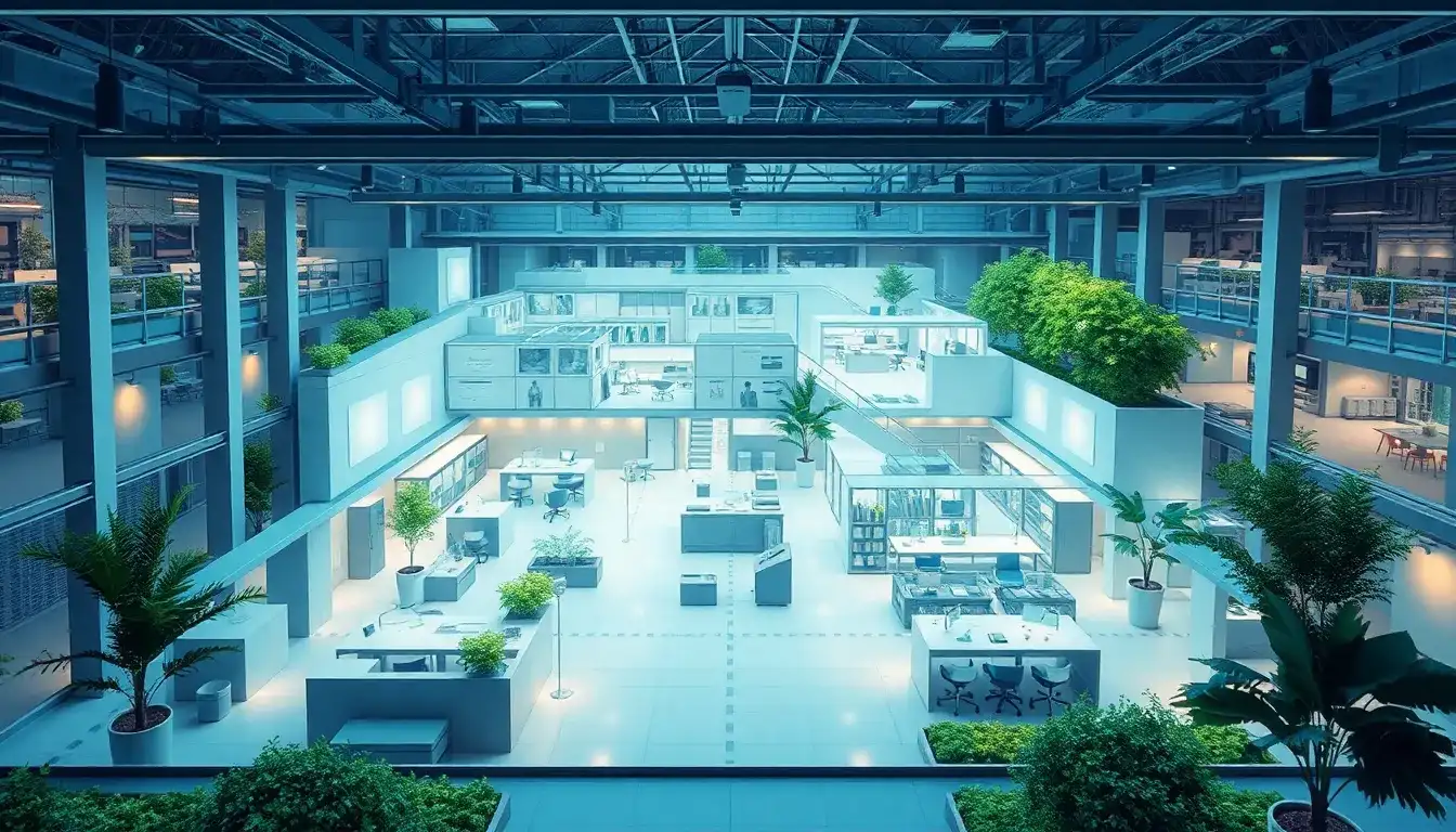 How can I optimize the layout of a facility to reduce noise