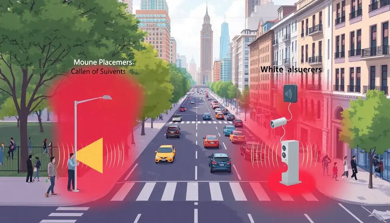 How does the placement of noisy equipment impact overall noise levels