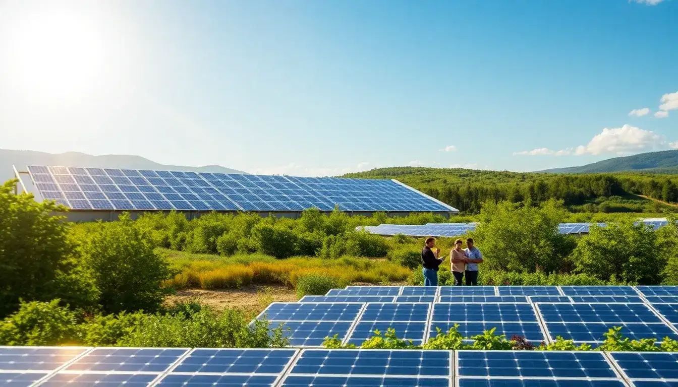 What are the long-term benefits of using sound-absorbing materials in solar facilities