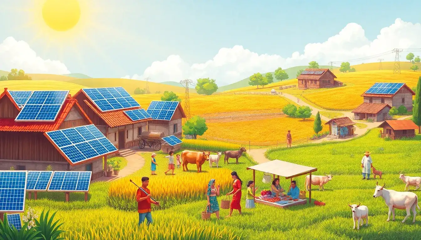What are the economic benefits of installing photovoltaic systems in rural areas