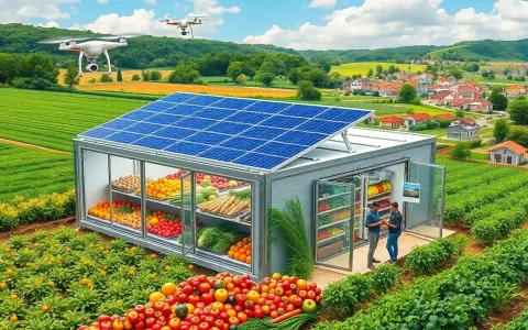 Can solar-powered cold storage systems be integrated with other agricultural technologies