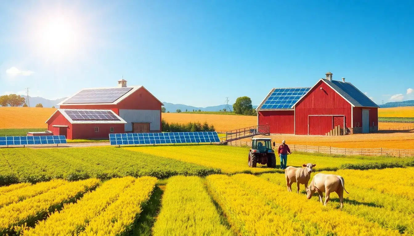 What impact does solar energy have on farm profitability