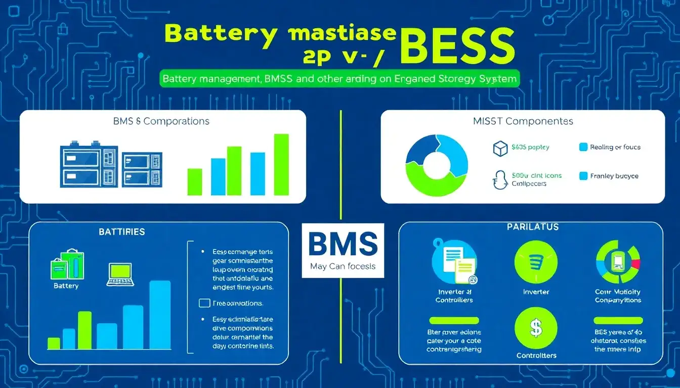 How does the cost of a BMS compare to other components in a BESS