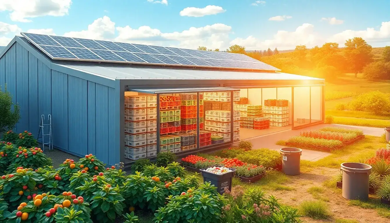 How effective are solar-powered cold storage facilities in reducing food waste