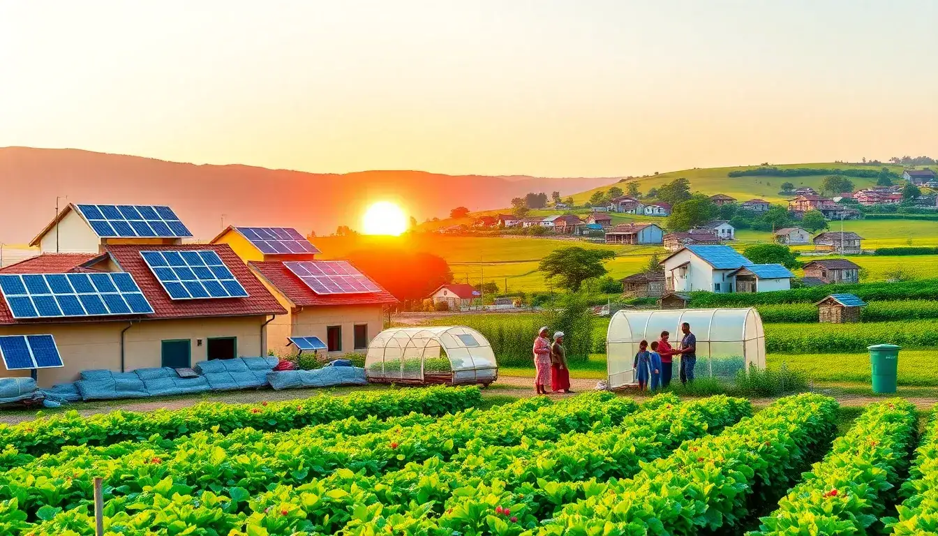 Are there any successful case studies of solar energy reducing food waste in rural communities