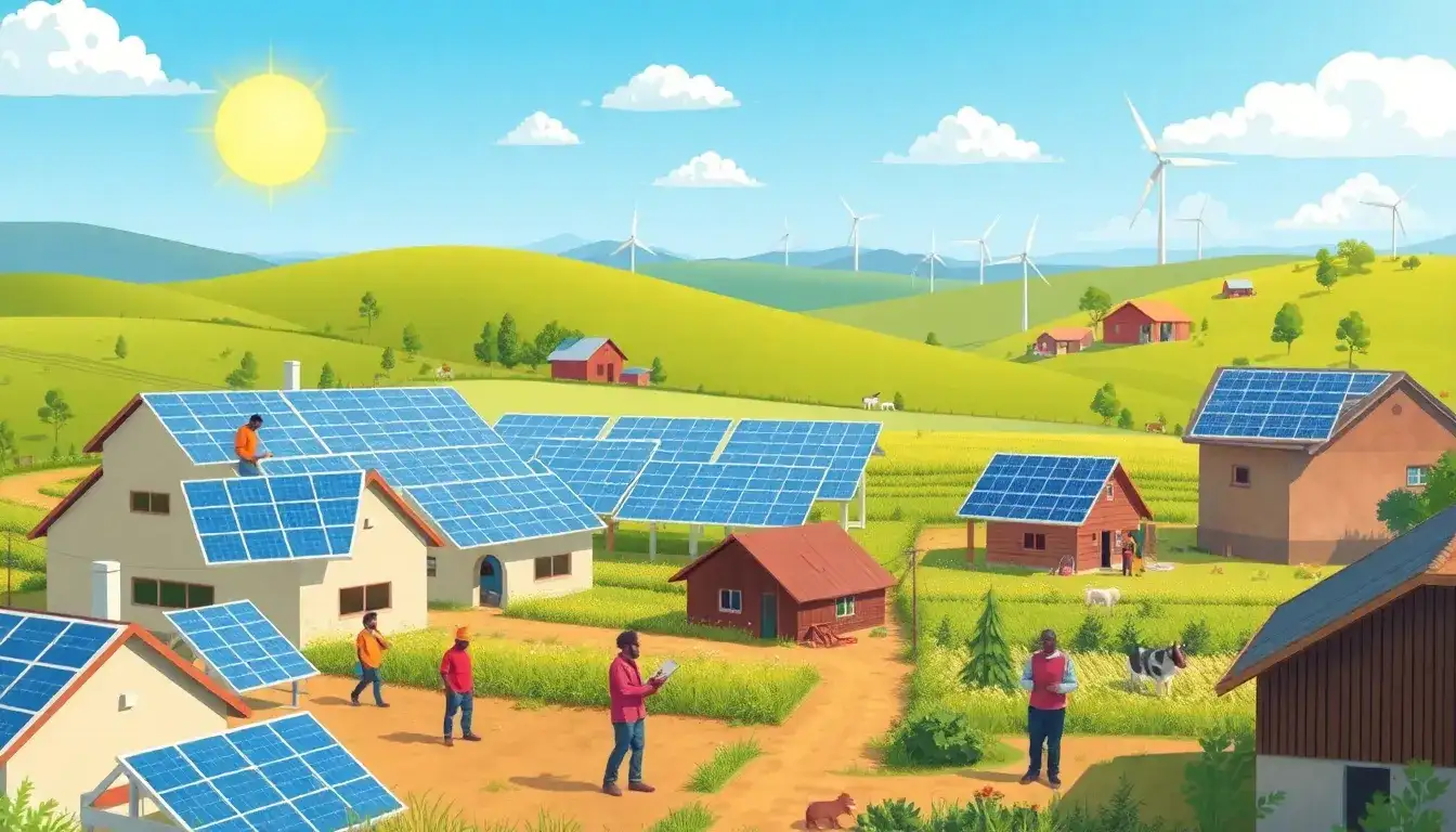 What are the job creation opportunities in rural solar energy projects