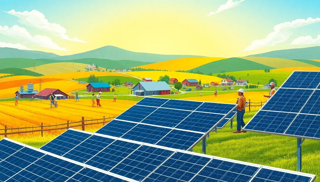 What training or skills are required for solar energy jobs in rural areas