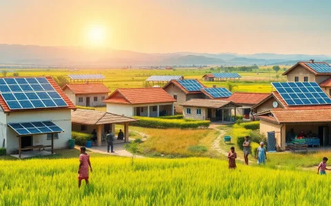 Are there any successful case studies of rural communities benefiting from solar energy projects