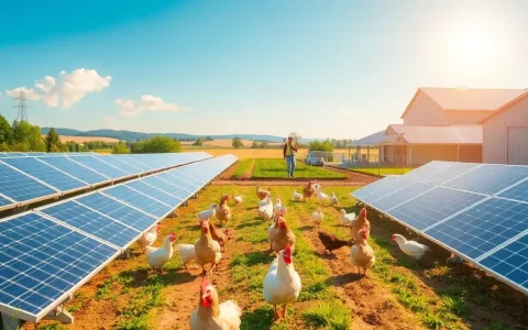 What specific benefits did Pope's poultry farm see from installing additional solar panels