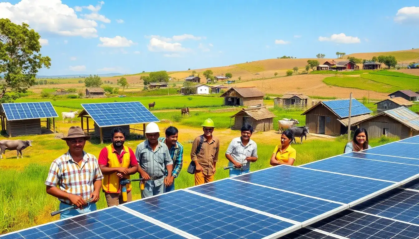 How do solar installations impact local employment opportunities in rural communities