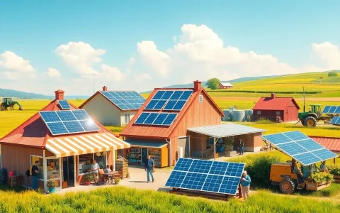 How do solar installations impact local businesses in rural communities