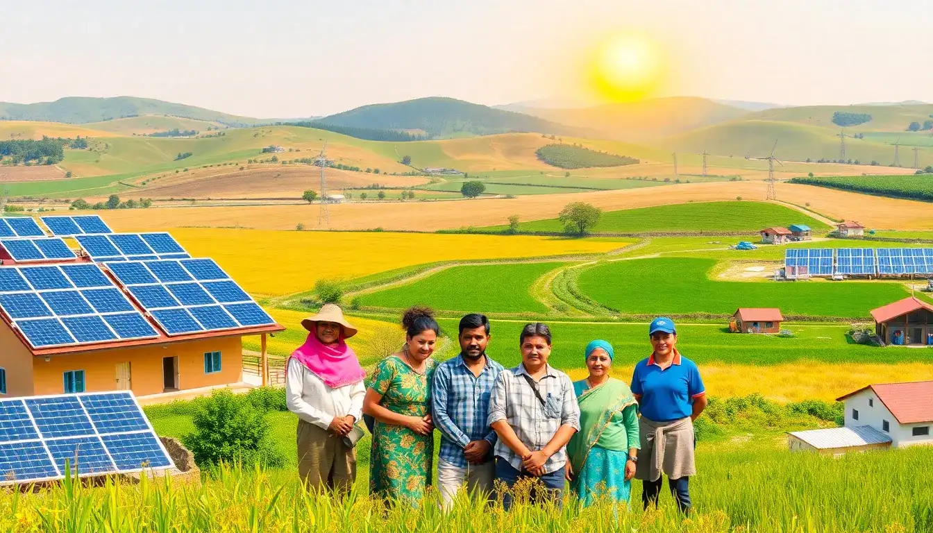 What role do local partnerships play in the successful implementation of solar energy projects in rural areas