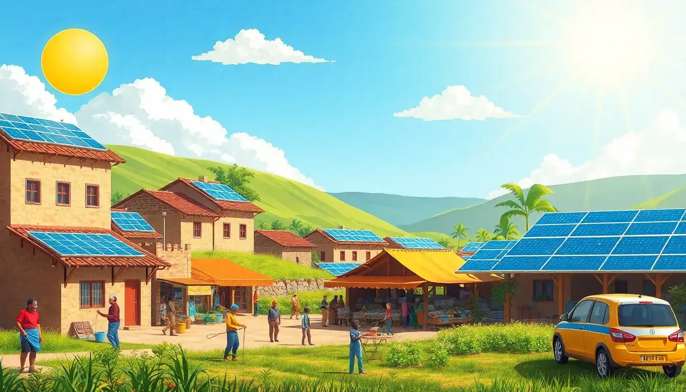 How do solar projects influence the local economy in rural communities