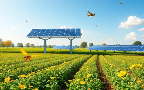 What measures can be taken to minimize the impact of solar farms on agricultural land