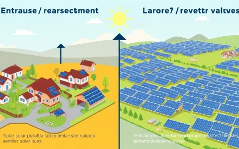 Do smaller solar projects have a different impact on property values compared to larger ones