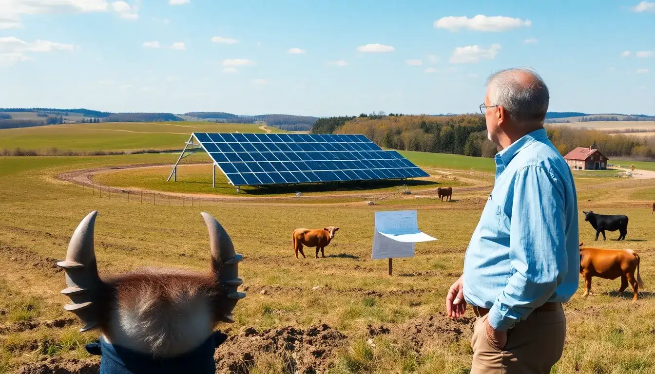 What challenges do rural landowners face when leasing their land for solar installations