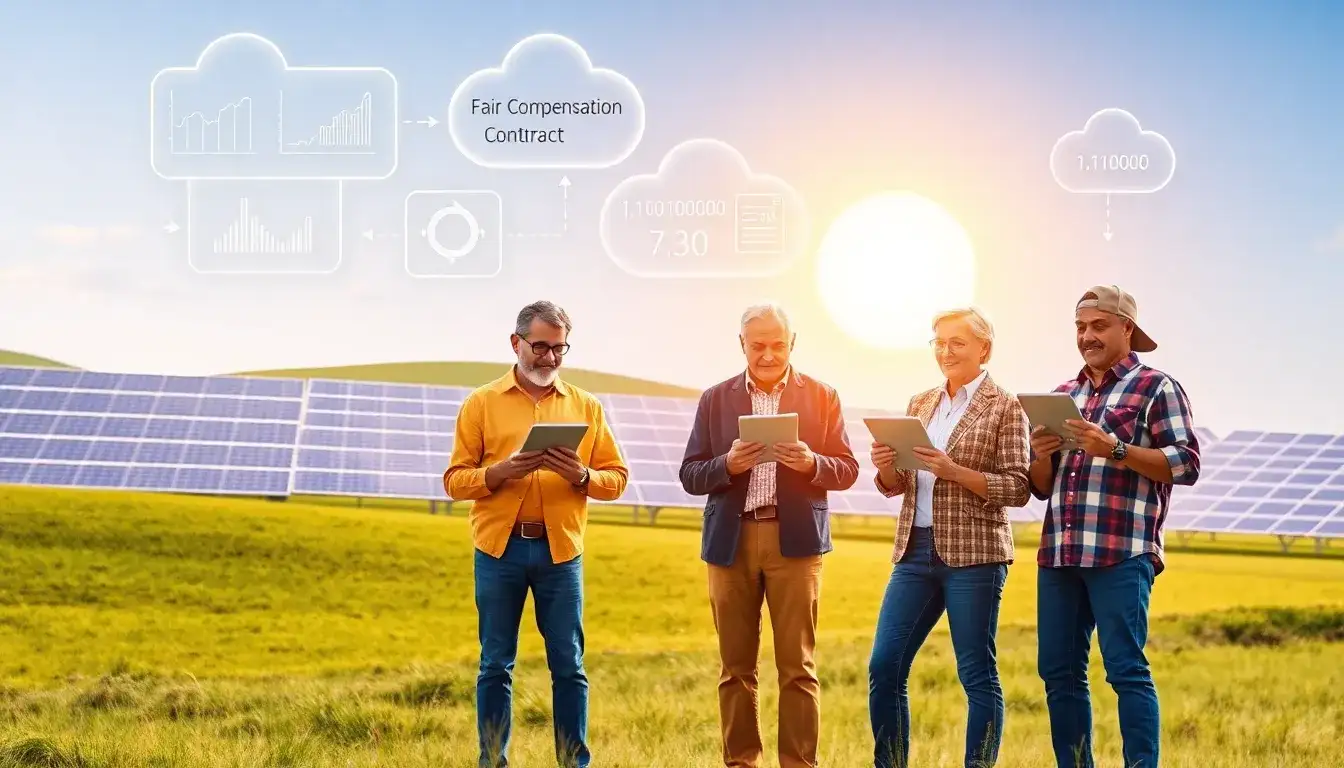 How can landowners ensure they receive fair compensation in solar leases