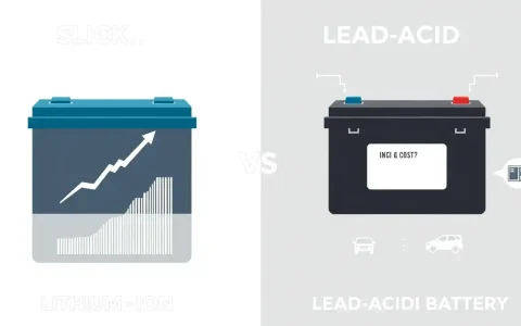 What are the main differences in cost between lithium-ion and lead-acid batteries