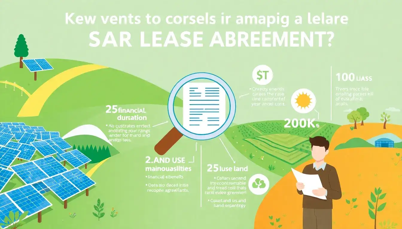 What should landowners look for in a solar lease agreement
