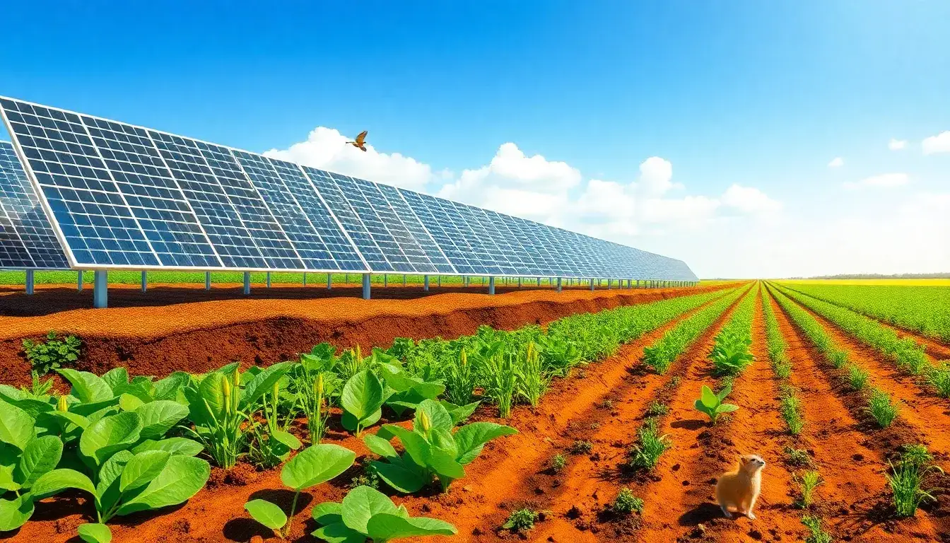 How do solar installations affect soil health and fertility
