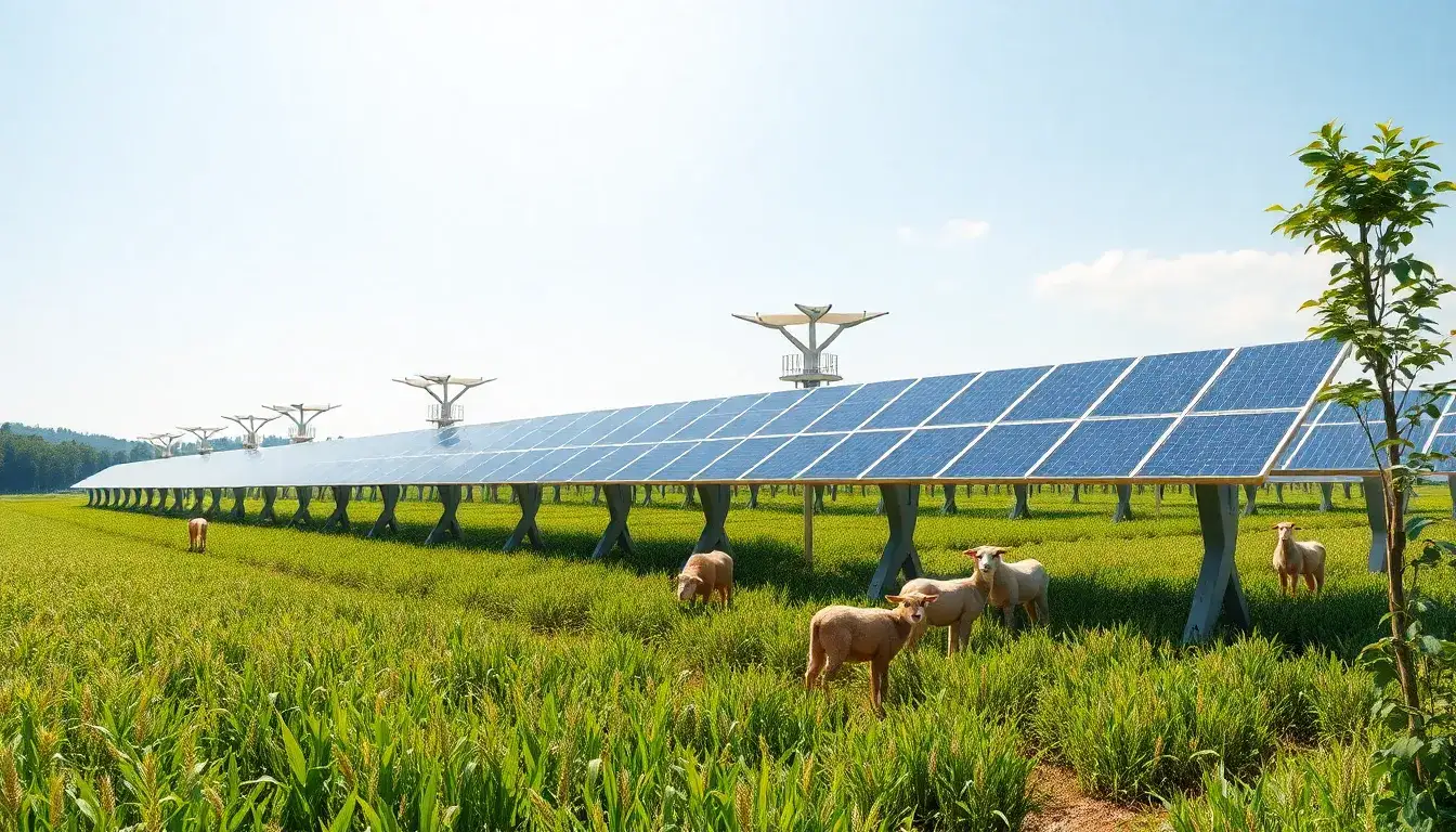What measures can be taken to minimize the impact of solar farms on farmland