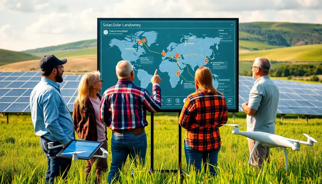 How can rural landowners navigate the permitting process for solar projects