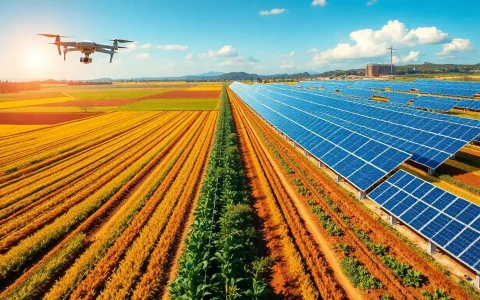 How can landowners monitor the impact of solar panels on their agricultural land