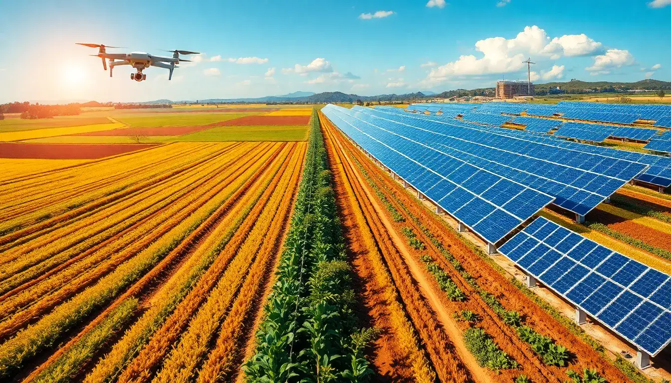 How can landowners monitor the impact of solar panels on their agricultural land