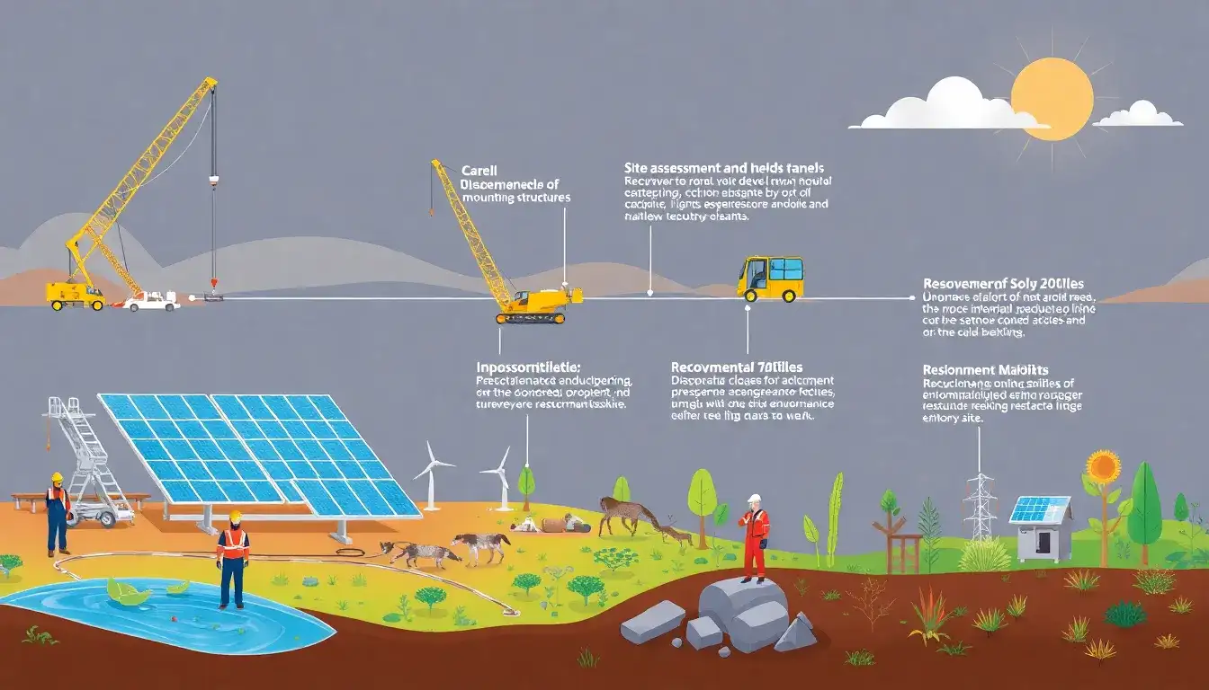 What are the typical responsibilities of a solar developer during decommissioning