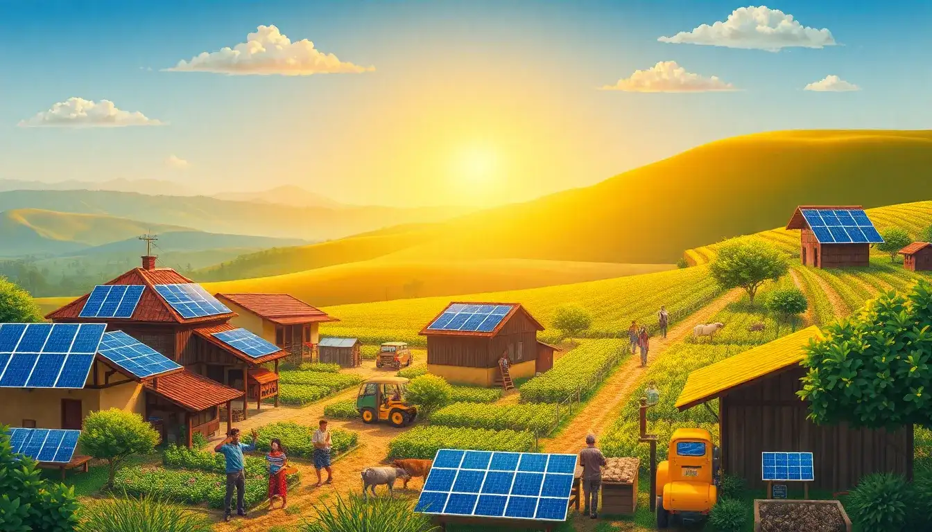 How does solar energy impact local economies in rural areas
