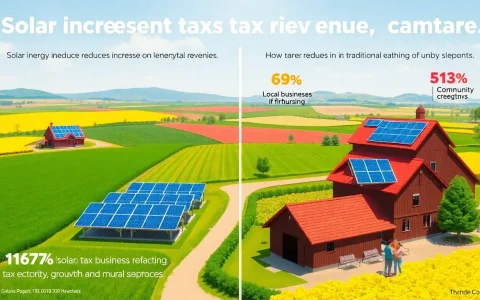 How does solar energy impact local tax revenues in rural areas