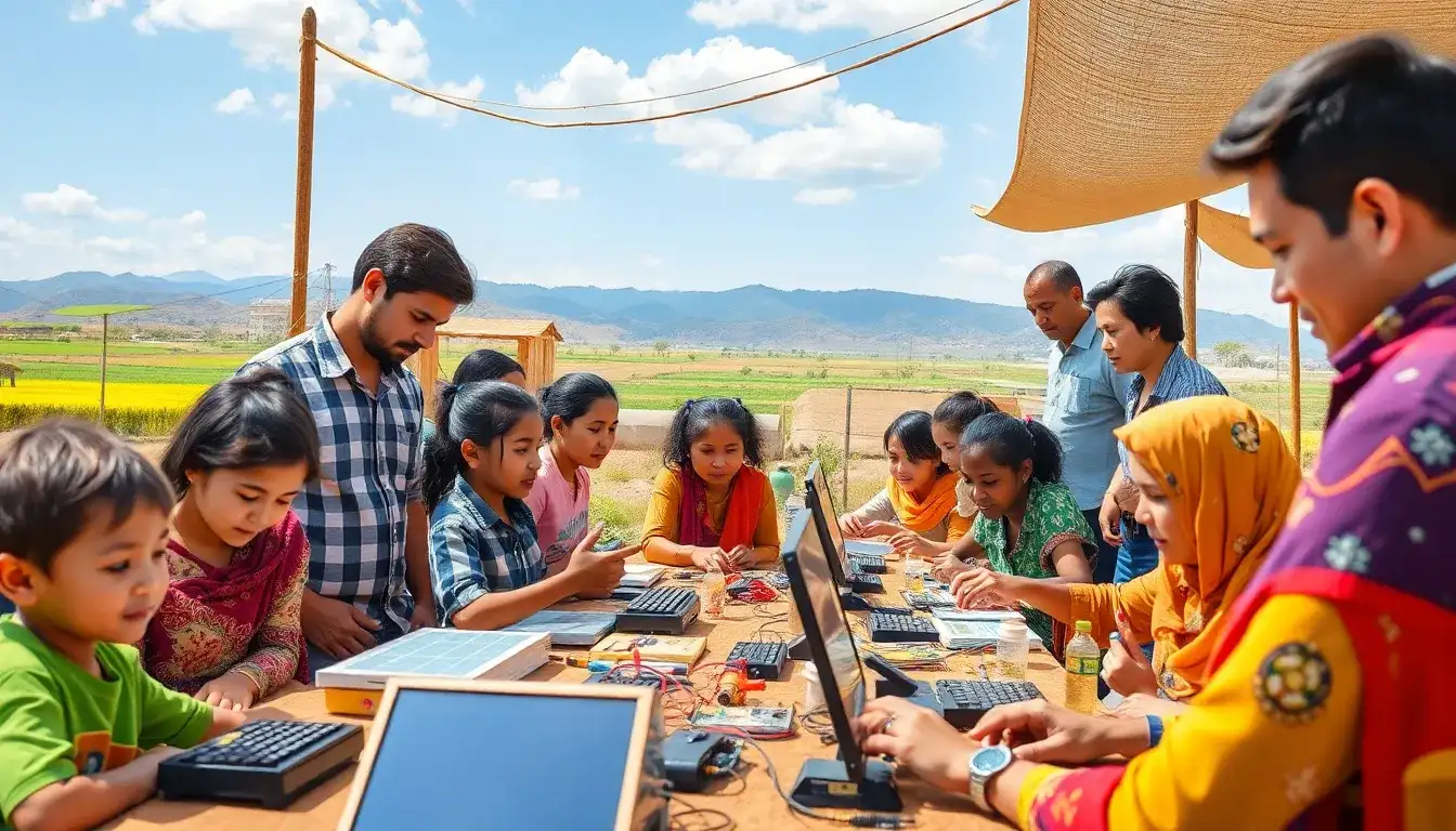 How can training programs be designed to build technical capacity in rural areas