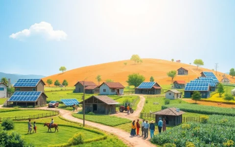 What are the long-term economic impacts of solar energy on rural communities