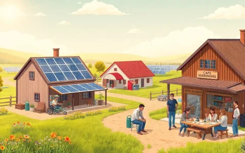 What role do local businesses play in the solar energy industry in rural areas