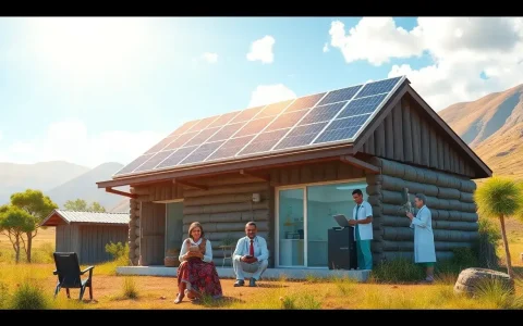 How does solar power enhance telemedicine services in remote communities