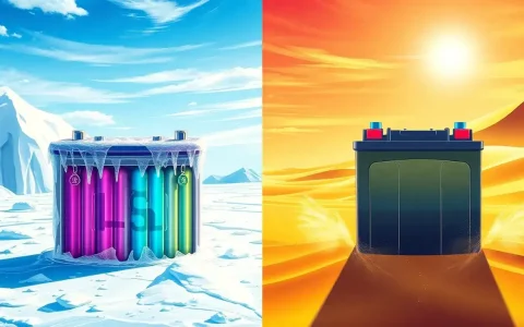 How do lithium-ion batteries perform in extreme temperatures compared to lead-acid batteries