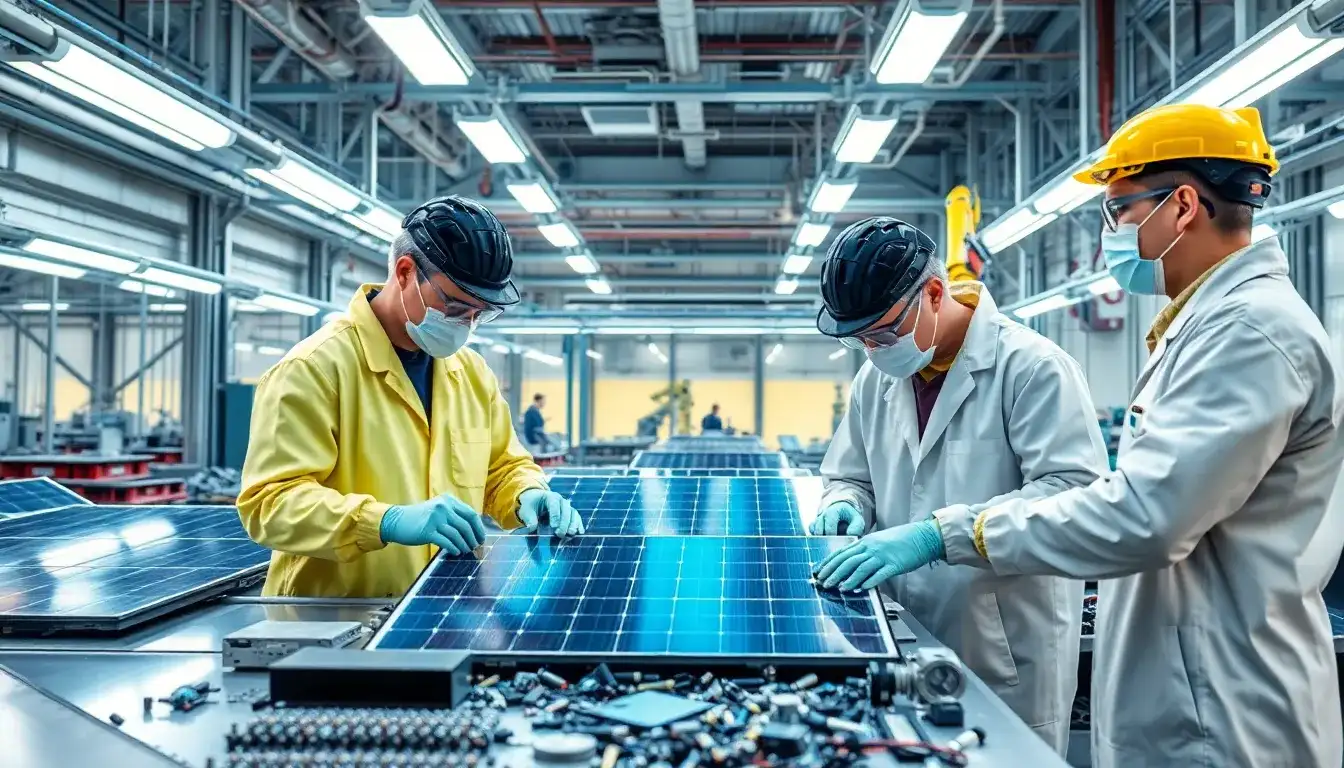 What are the main technological challenges in solar panel recycling