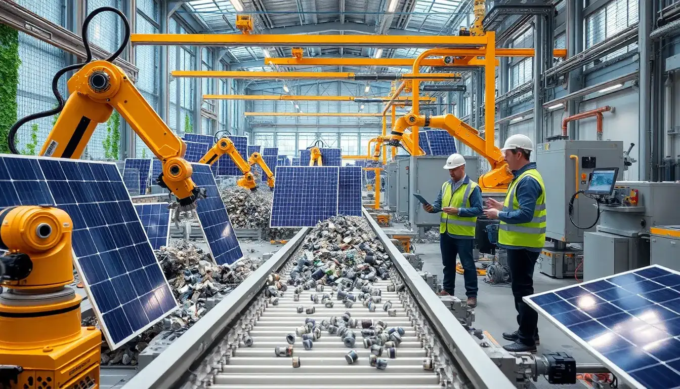 How can solar panels be recycled more efficiently